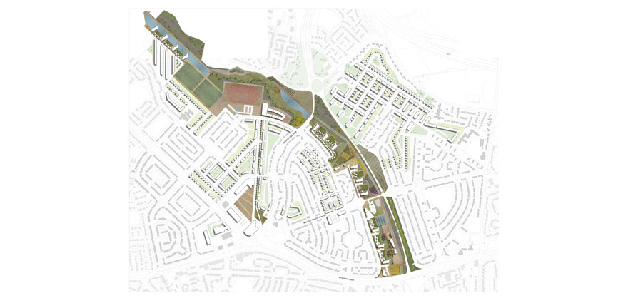 Huyton Masterplan by MBLA Architects + Urbanists